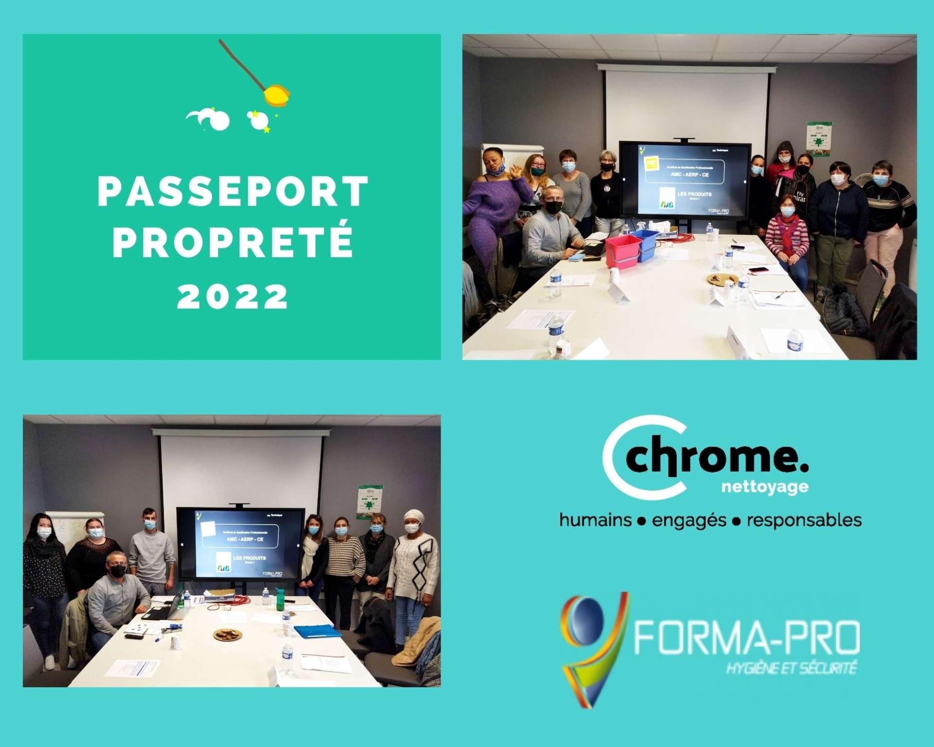 Formation passeport propreté Chrome Nettoyage
