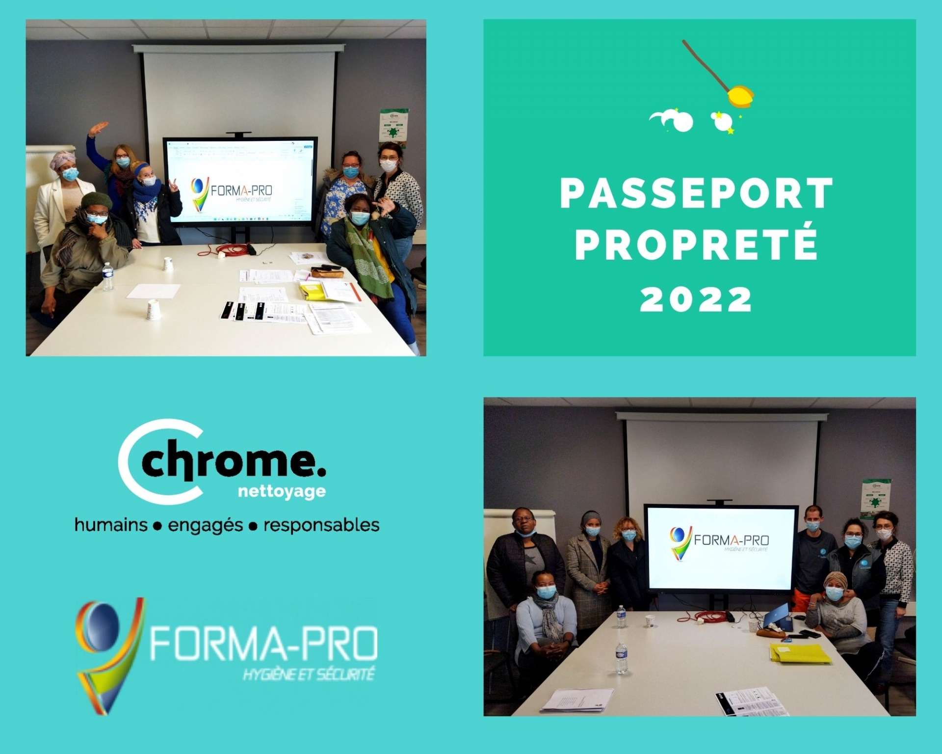 Formation passeport propreté pour Chrome nettoyage