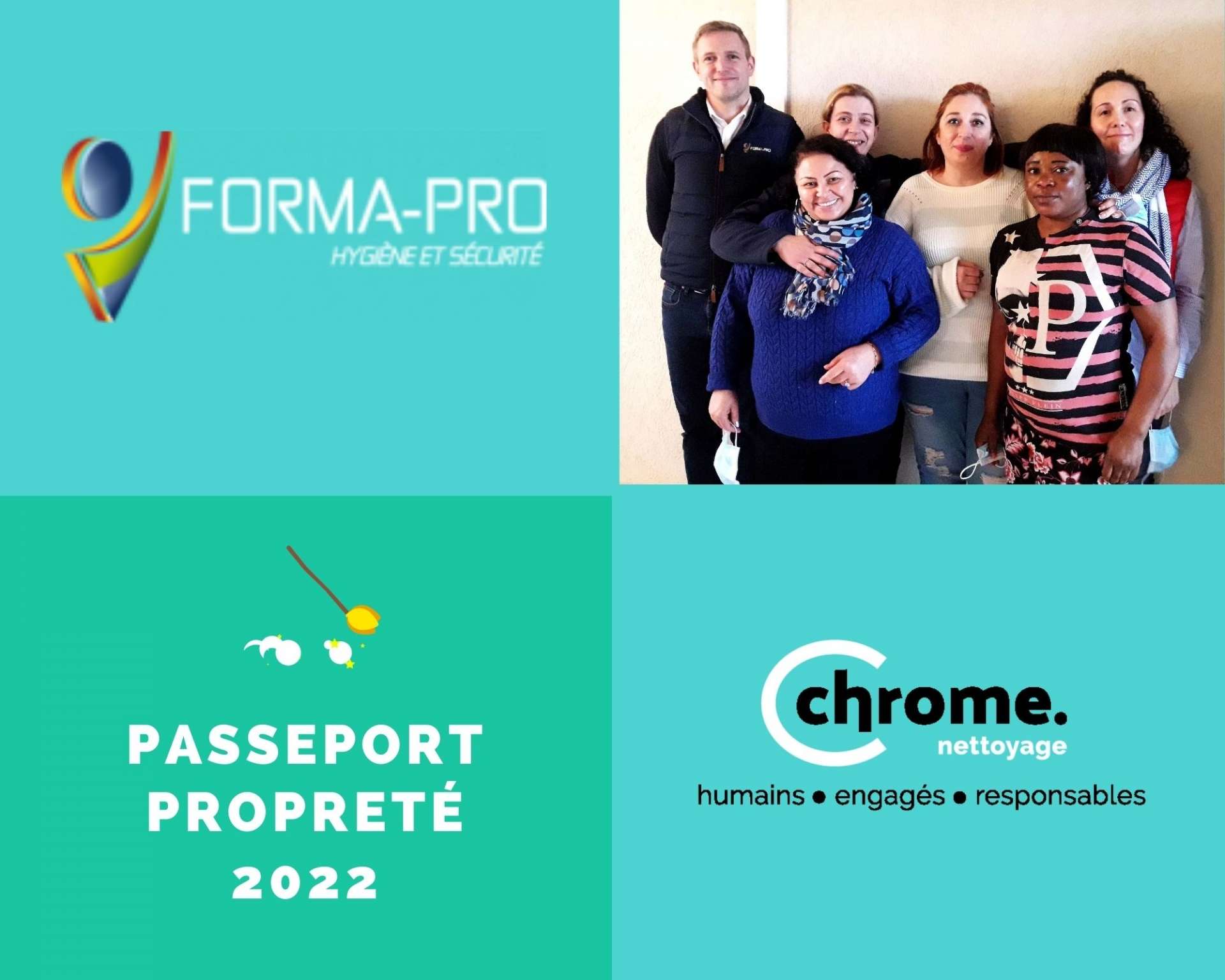 Formation passeport propreté pour Chrome nettoyage