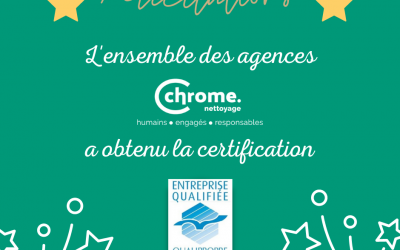 Chrome Nettoyage étend sa qualification! Chrome Nettoyage étend sa qualification!